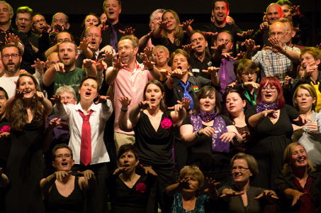 Quire performed with a number of UK LGBT choirs at the Pink Singers' 30th Birthday concert in London, July 2013
