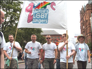 Members of Quire parade at Belfast Pride 2006